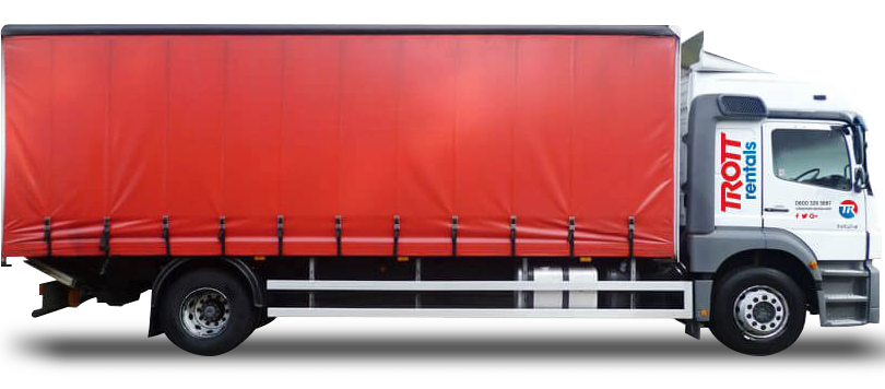 18 ton bo curtain taillift lorry, Trott branded